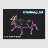 Gleðileg Jól - Electric Moose Magnetkarte (Vorderseite)