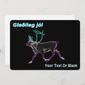 Gleðileg Jól - Elektrische Karibik Feiertagskarte (Vorne/Hinten)