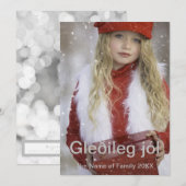 Gleðileg jól feiertagskarte (Vorne/Hinten)
