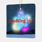 Gleðileg Jól - Jack Frost Keramikornament (Links)