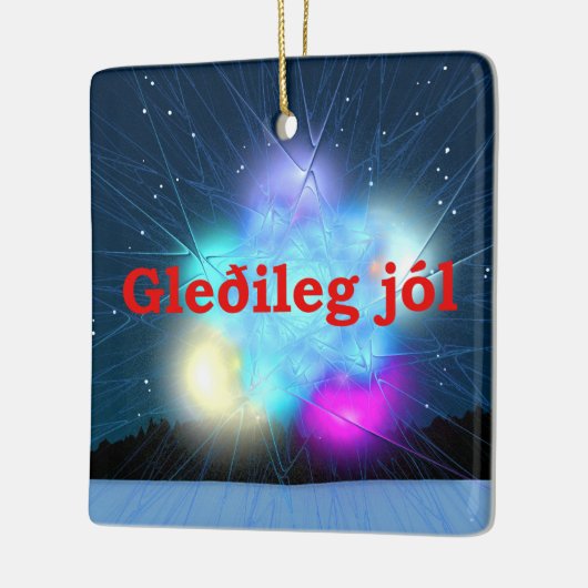 Gleðileg Jól - Jack Frost Keramikornament (Links)