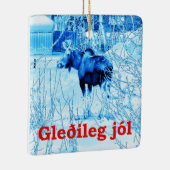 Gleðileg Jól - Urban Moose Keramikornament (Rechts)