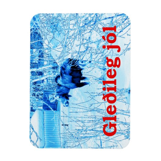 Gleðileg Jól - Urban Moose Magnet (Vertikal)