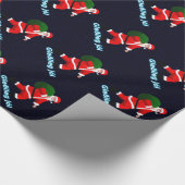 Gleðileg jól - Weihnachtsmann Geschenkpapier (Ecke)