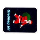 Gleðileg jól - Weihnachtsmann Magnet (Horizontal)