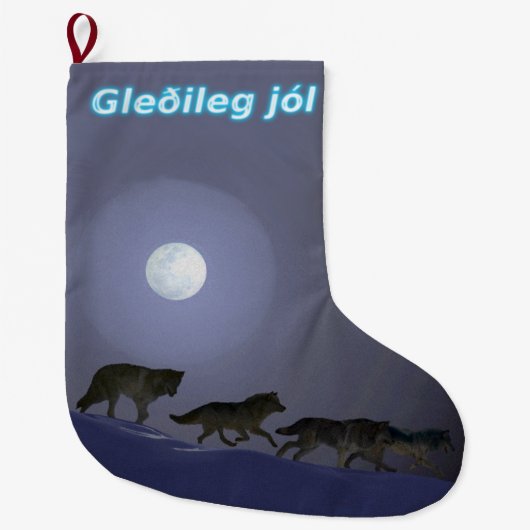Gleðileg jól - Wolf Pack Großer Weihnachtsstrumpf (Vorderseite)