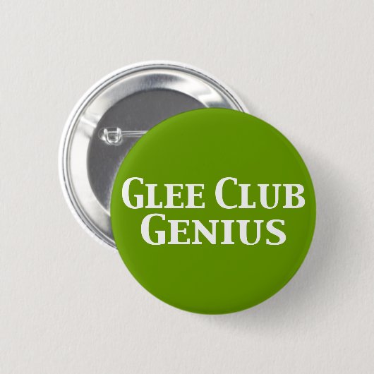 Glee Club Genius Geschenke Button (Vorne & Hinten)