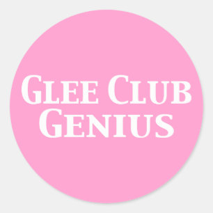 Glee Club Genius Geschenke Runder Aufkleber