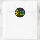 Glee Club Runder Aufkleber (Tasche)