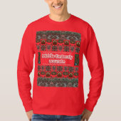Glee Red Middle Easternly Accurate Christmas Ugly T-Shirt (Vorderseite)