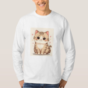 Gleeful Cat: Sweet Kawaii Kitten Art für jedes Zim T-Shirt