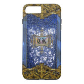 Gleemshore Saph elegantes Monogramm plus Case-Mate iPhone Hülle (Rückseite)