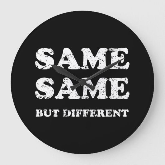 GLEICH, ABER ANDERS GROßE WANDUHR (Vorderseite)