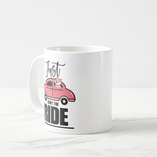 Gleich für die Ride Dog Tasse - Funny Pet Lover (Vorderseite Links)