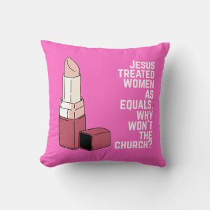 Gleich in den Augen - Christliches dekoratives Pol Kissen