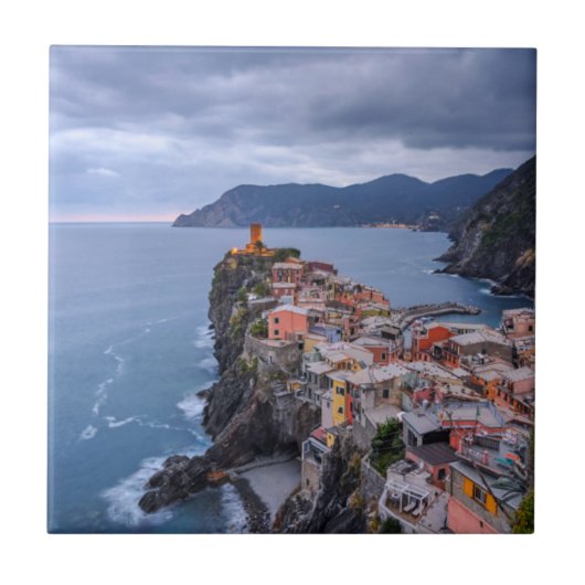 Gleich nach Sonnenuntergang | Vernazza, Cinque Fliese (Vorderseite)