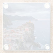 Gleich nach Sonnenuntergang | Vernazza, Cinque Glasuntersetzer (Rückseite)