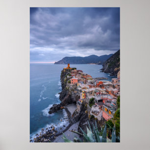 Gleich nach Sonnenuntergang   Vernazza, Cinque Poster