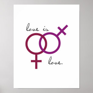 Gleich-Sex Liebe ist Liebe (Frauen) Poster