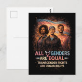 Gleich unter jeder Flagge Postkarte (Vorne/Hinten)