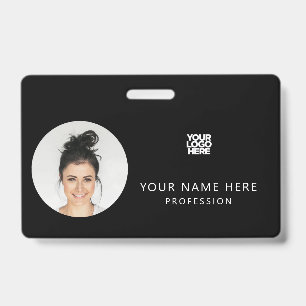 Gleich vorne und hinten   Mitarbeiterfoto, Logo, N Ausweis