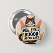 Gleichberechtigte Rechte für Katzen im Innern - Sc Button (Vorne & Hinten)