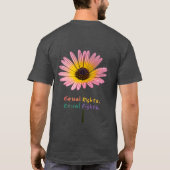 "Gleichberechtigte Rechte, T-Shirt der Chancenglei (Rückseite)