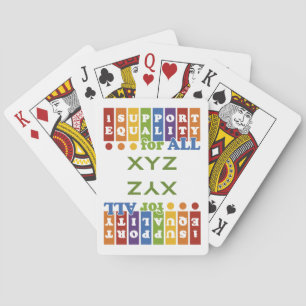 Gleichberechtigte Spielkarten