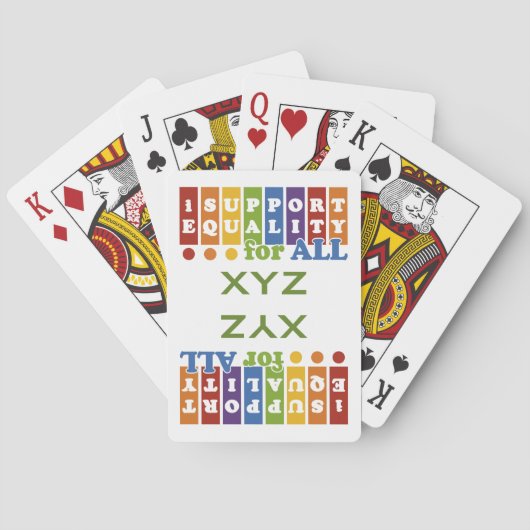 Gleichberechtigte Spielkarten (Rückseite)