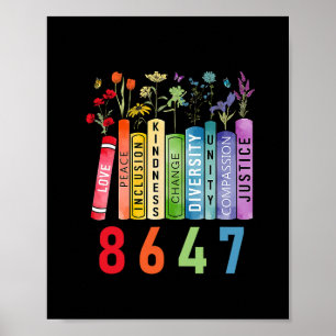 Gleichberechtigung Buch Blume Anti Trump Feministi Poster