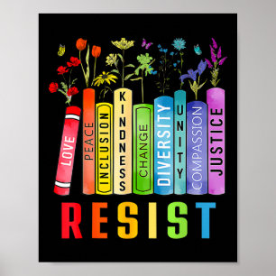Gleichberechtigung Buch Blume Trump Frauenrechte F Poster
