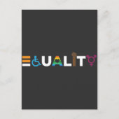 Gleichberechtigung der Menschenrechte - LGBTQ-Einh Postkarte (Vorderseite)