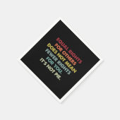 Gleichberechtigung für andere Gemein nicht weniger Serviette (Ecke)