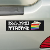 Gleichberechtigung für andere ist kein Kuchen Autoaufkleber (Auf Auto)
