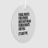 Gleichberechtigung gemein nicht weniger Rechte Ornament (Vorderseite)