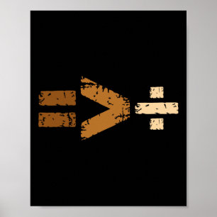 Gleichberechtigung größer als Division Gleichberec Poster