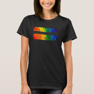 Gleichberechtigung LGBT Stolz Bewusstsein Regenbog T-Shirt