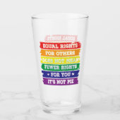 Gleichberechtigung | LGBTQ-Rechte | Parade | Ally Glas (Vorderseite)