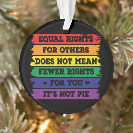 Gleichberechtigung | LGBTQ-Rechte | Parade | Ally Ornament (Baum)