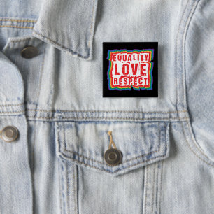 Gleichberechtigung - Liebe und Respekt - Monat Button