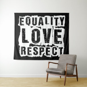Gleichberechtigung - Liebe und Respekt - Monat Wandteppich