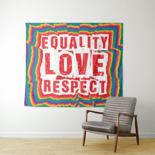 Gleichberechtigung - Liebe und Respekt - Monat Wandteppich