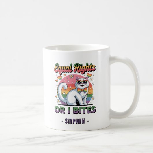 Gleichberechtigung - Niedlicher Witzbold Kaffeetasse (Rechts)