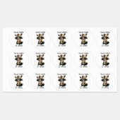 Gleichberechtigung oder ich möchte Raccoon Etiketten (Blatt)