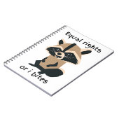 Gleichberechtigung oder ich möchte Raccoon Notizblock (Linke Seite)