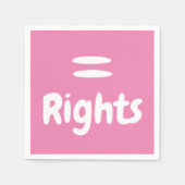 Gleichberechtigung Serviette (Vorderseite)