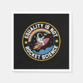 Gleichberechtigung statt Rocket Science Prix allei Serviette (Vorderseite)