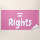 Gleichberechtigung Strandtuch (Vorderseite)