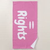 Gleichberechtigung Strandtuch (Vorderseite)