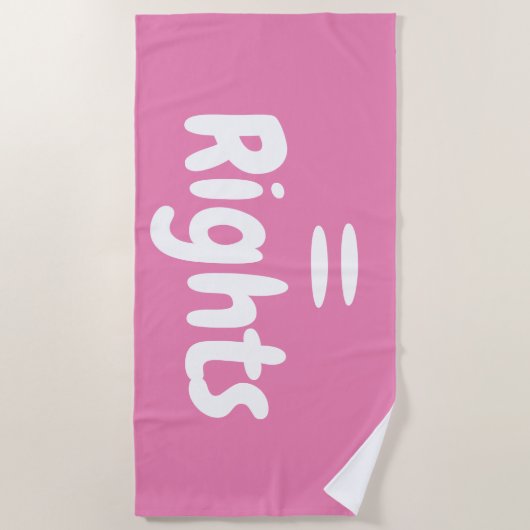 Gleichberechtigung Strandtuch (Vorderseite)